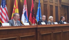24 November 2021 National Assembly Speaker Ivica Dacic at the conference “The Open Balkans – A Path toward Stabilisation, Cooperation and Prosperity of the Region”